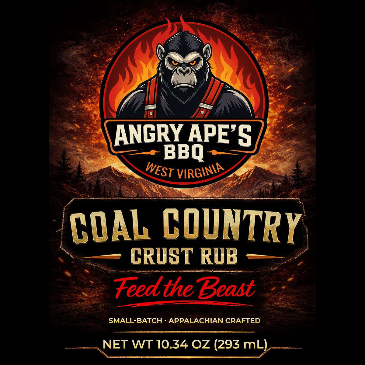 Angry Apes Coal Country Crust Rub