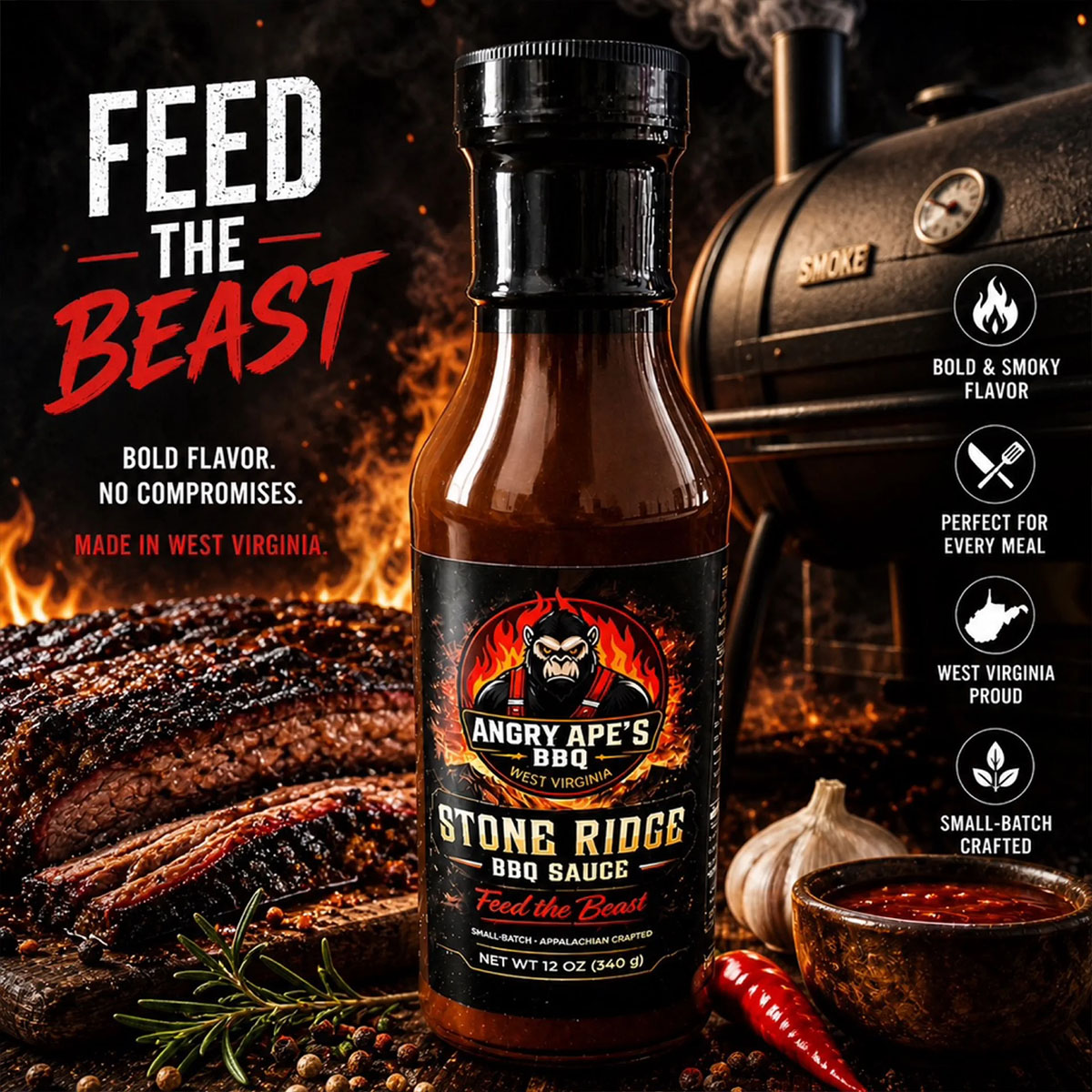 Angry Apes Stone Ridge BBQ Sauce